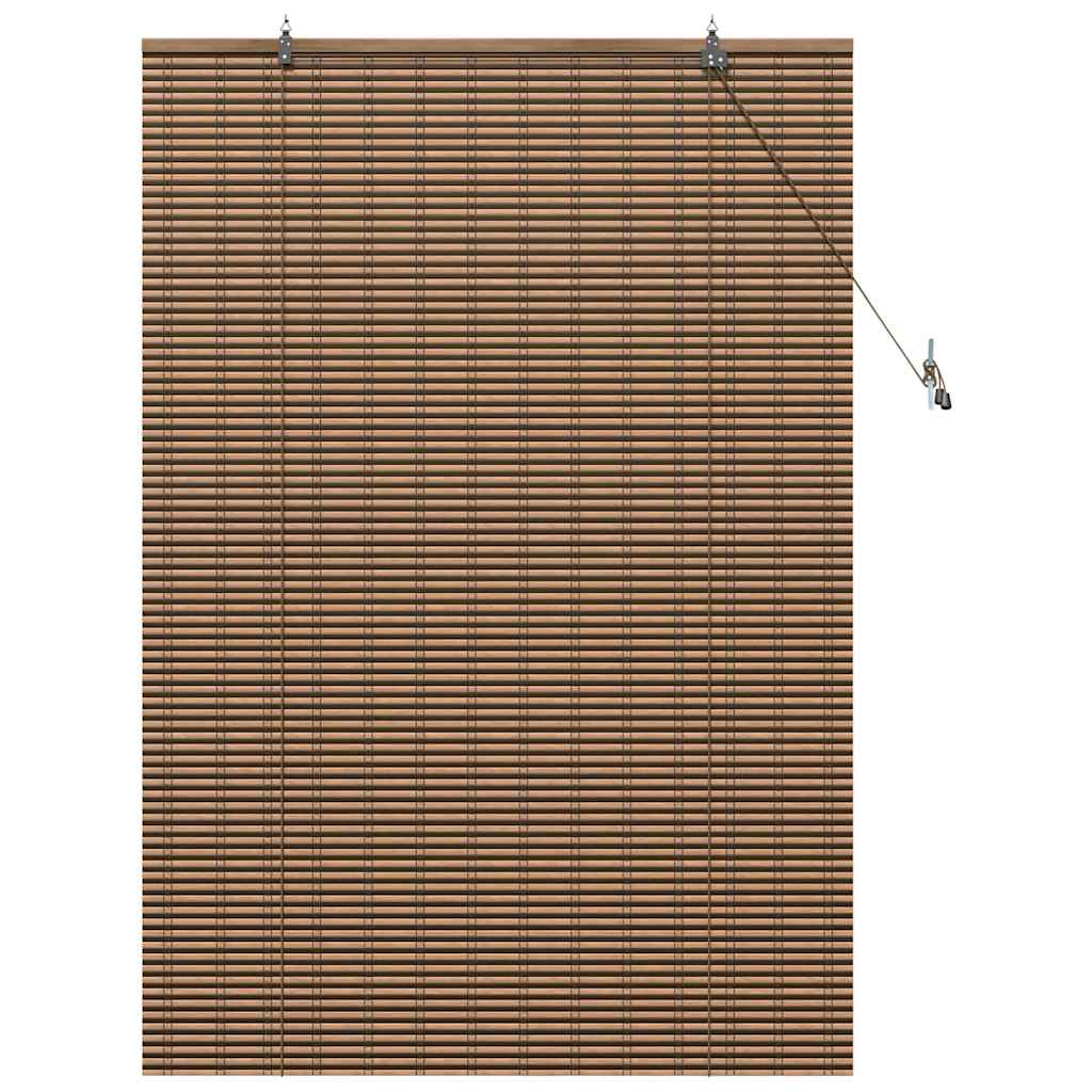 Window Blind Geometric Brown 120 x 160 cm Bamboo